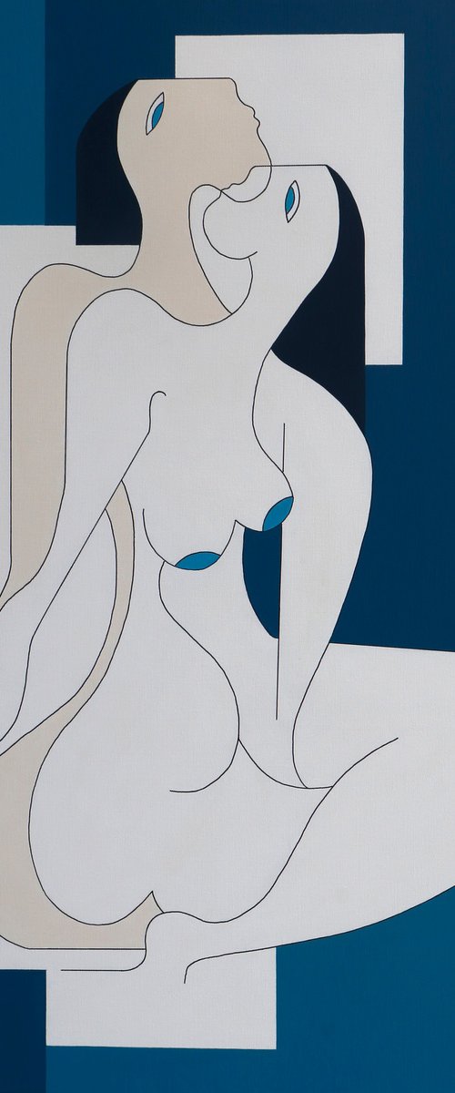 Relaxing Blues by Hildegarde Handsaeme