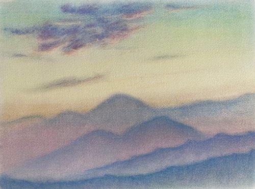 Sunset Over Yang Ming Mountain by David Lloyd