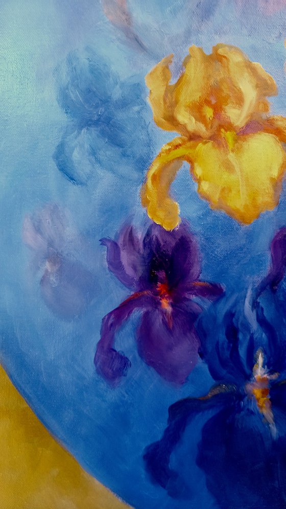 Blue and Gold - Irises