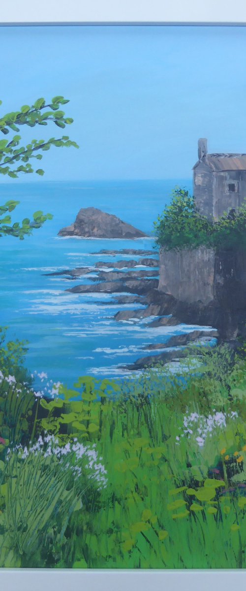 Prussia Cove, High Tide by Elaine Allender