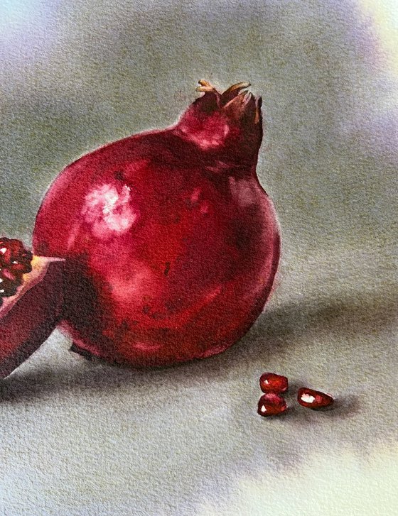 Pomegranate still life