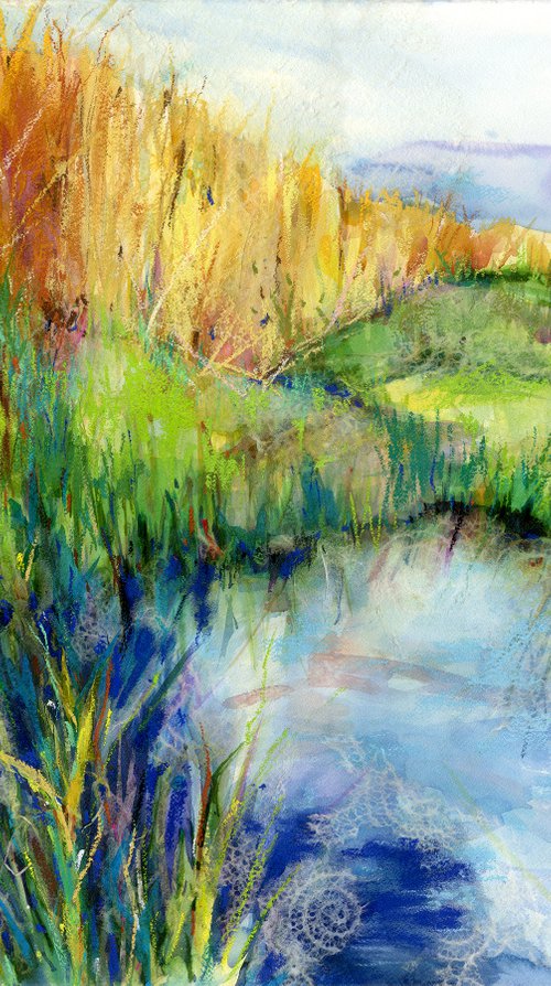 Madrona Marsh -  Large Landscape Painting  by Kathy Morton Stanion by Kathy Morton Stanion