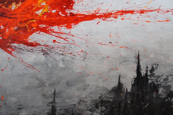 Twisting Fire V - CANVAS ONLY