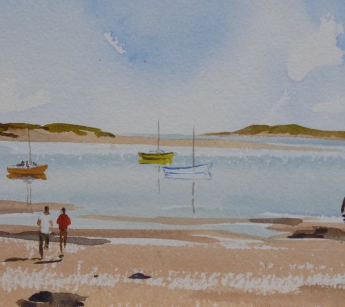 sailing boats at Malahide by Maire Flanagan
