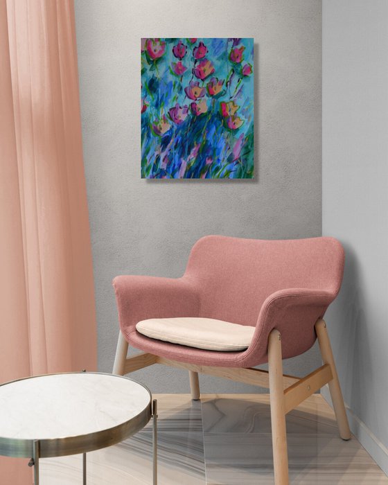 Blooming Garden Scene