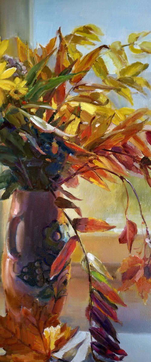Autumn still life on the windowsill by Valentina Andrukhova