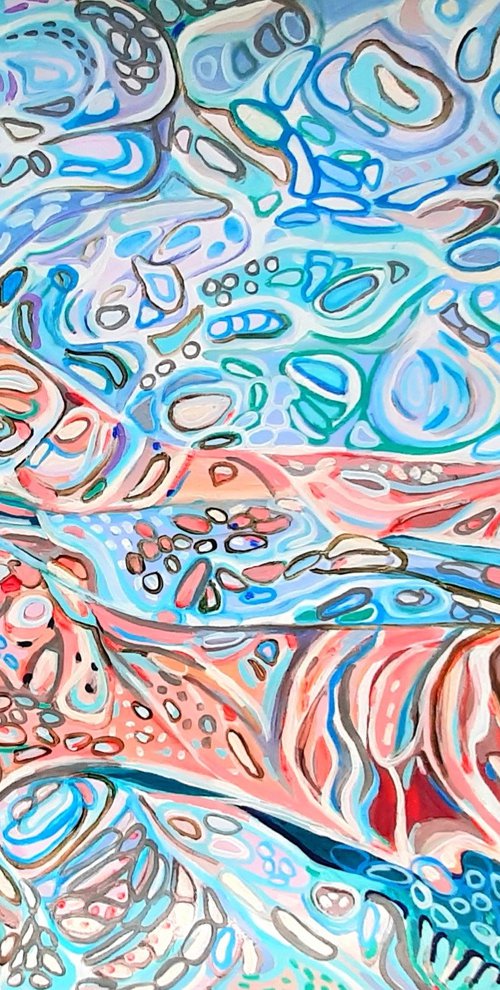 Underwater / 90 x 71 cm by Alexandra Djokic