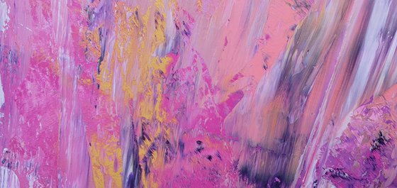 Purple rain - large abstract painting