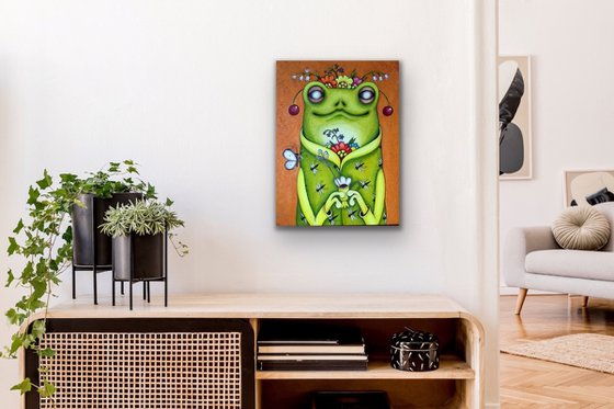 Romantic Summer Frog