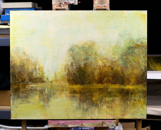 Reflections Of The Pond 24x30 inches