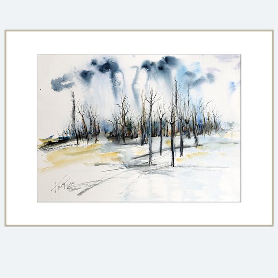 Trees in wintertime