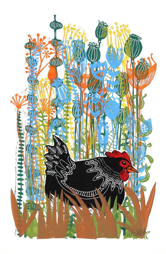 Happy Hens, print set