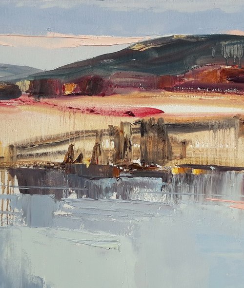 Evening on the lake. by Lesya Ros