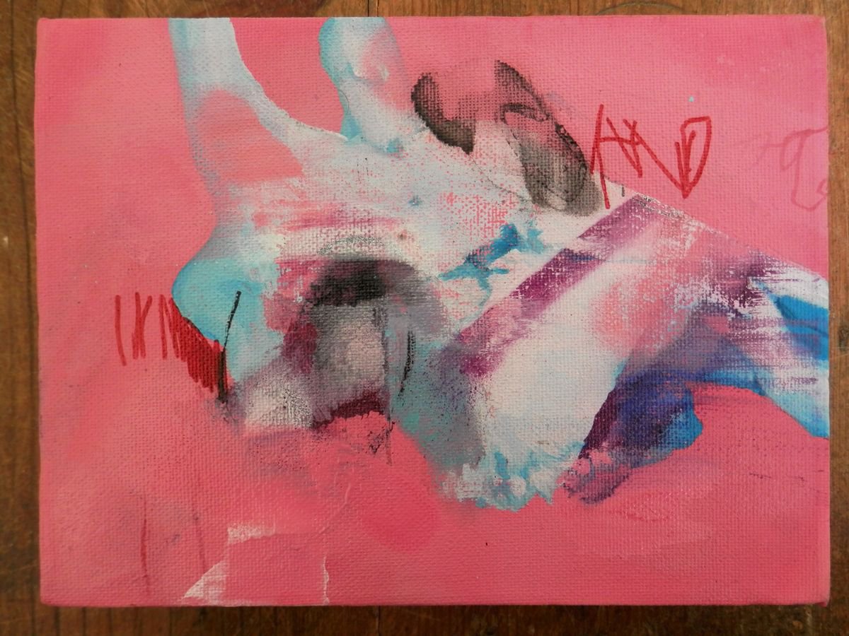 Expressive Animal Oil Painting By Milos Hronec, 12 X 8", Animal Ii, Original Artwork