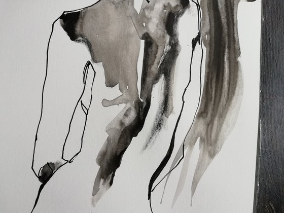 Slim Nude: Back View