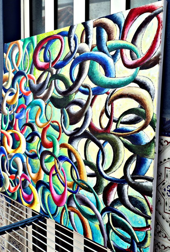 Cadena de favores . Chain of favors.