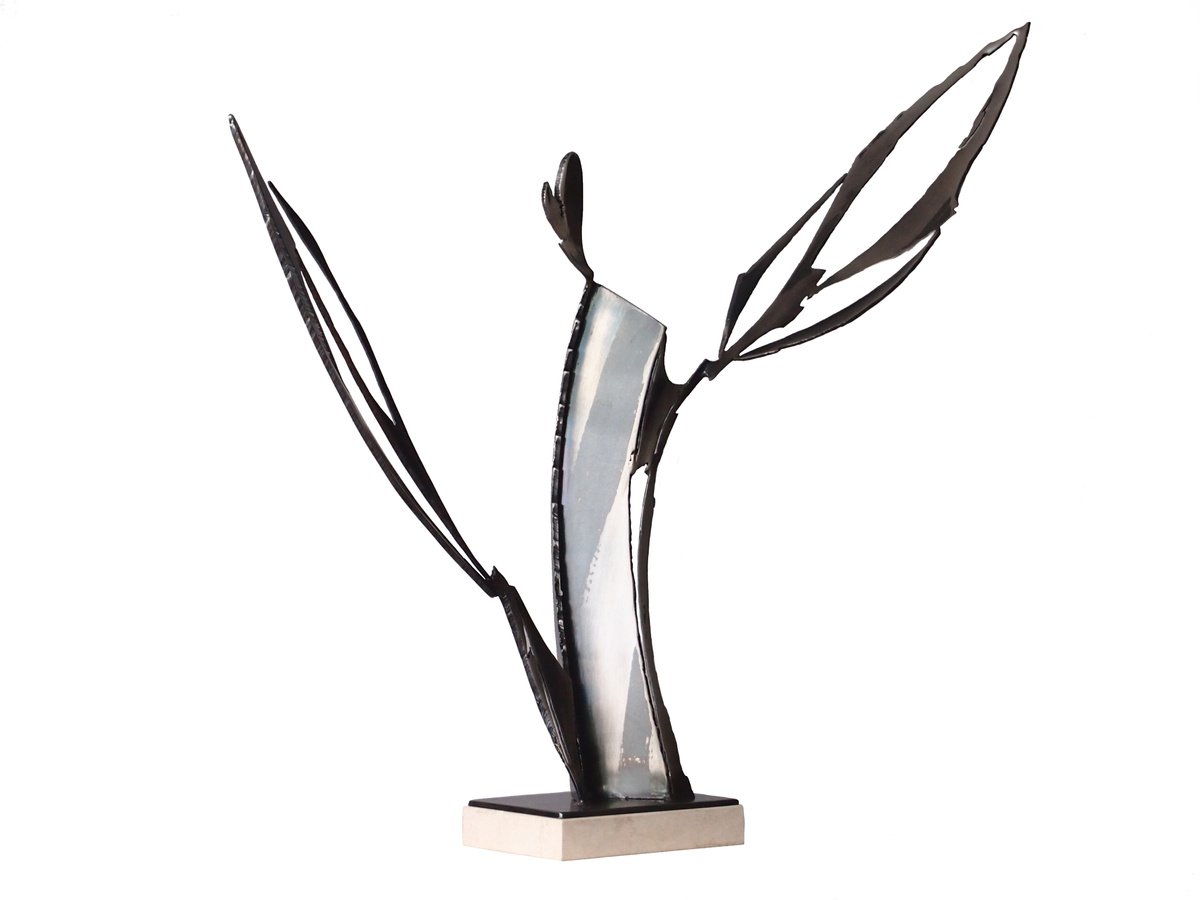 Expressive Botanical Sculpture By Stevlin Yovchev, 22 X 28", "Hope", Original Artwork