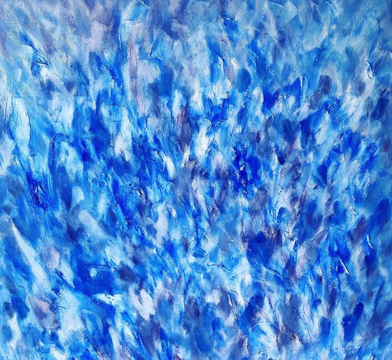 Cobalt Blue, Abstract Painting