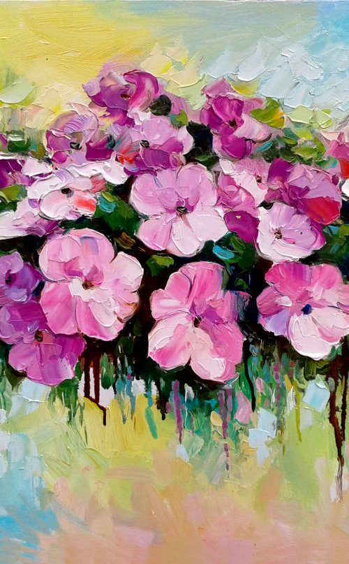 Petunia flowers by Vladimir Lutsevich