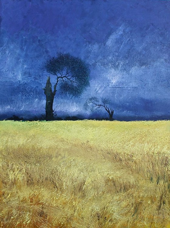 In the Field of the Lightning Trees (Large Painting)