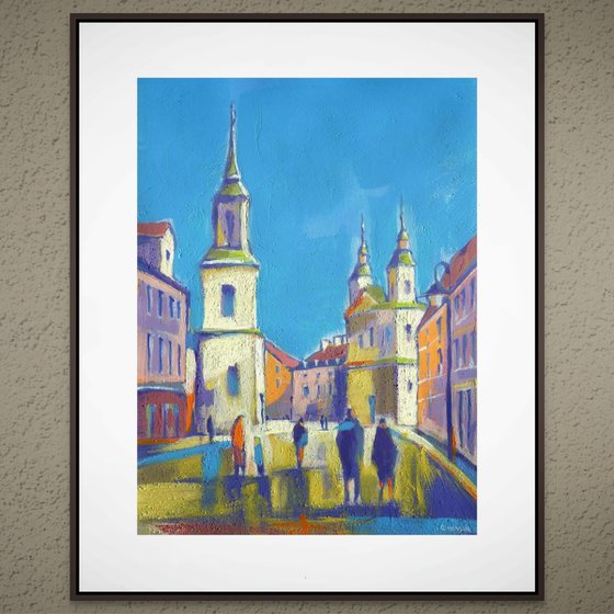 Morning colors of the old town