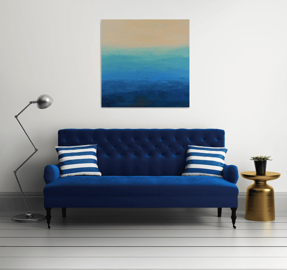 Beach Vibes - Modern Abstract Expressionist Seascape