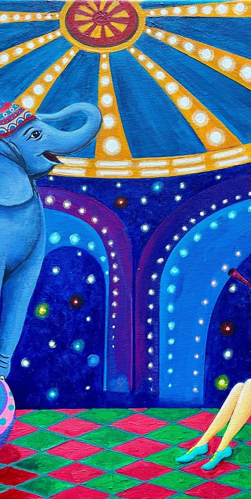 At the circus by Ashot Petrosyan