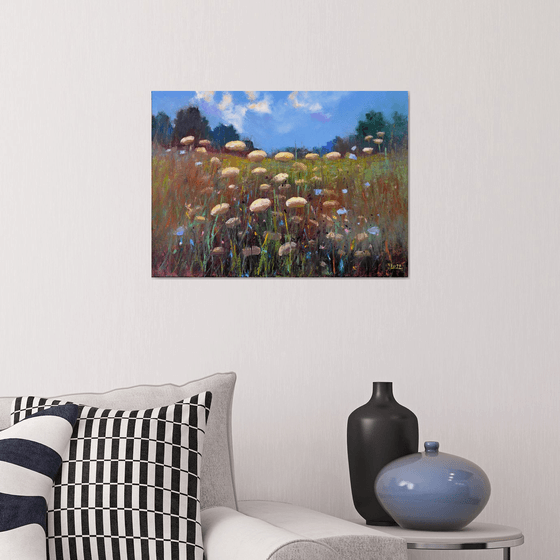 Landscape with meadow