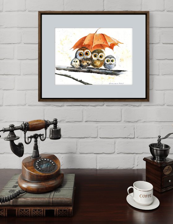 Owl Umbrella Haven