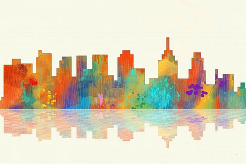 Skyline of Philadelphia 1 by Marlene Watson