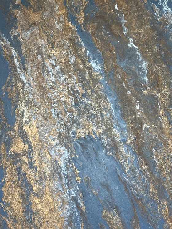 Filón — Large Blue Abstract Vertical 160 cm