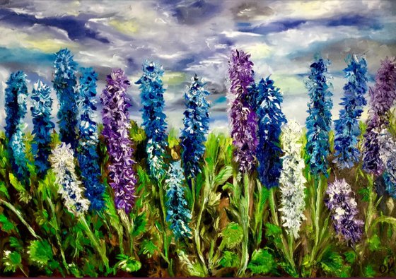 Delphiniums  in Regents Park
