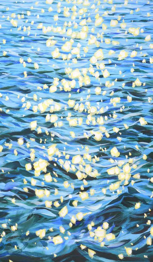 Blue ocean. Glare. by Iryna Kastsova