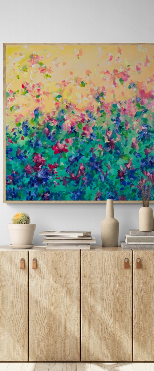 Sunlit Petal Drift by Katherine Spiller