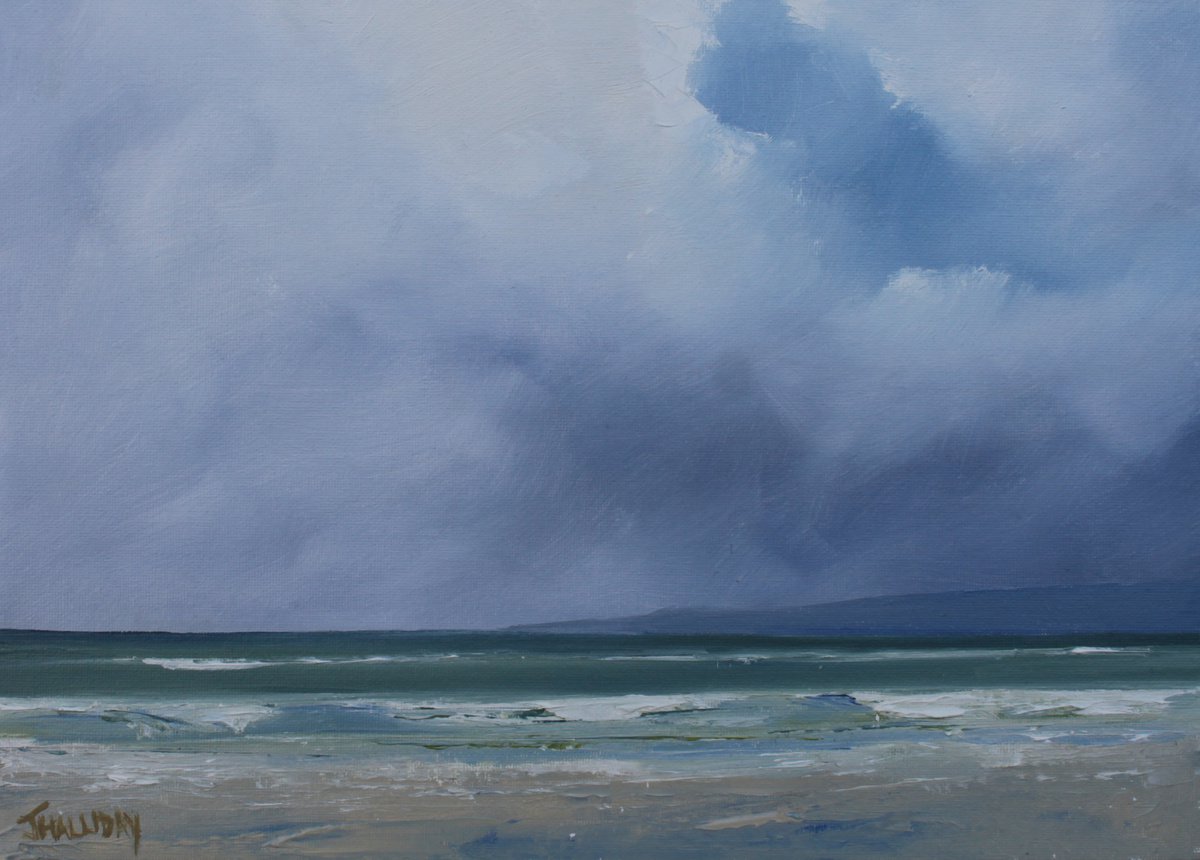 Impressionistic Landscape Oil Painting By John Halliday, 14 X 10, After A Shower, Ireland, Original Artwork