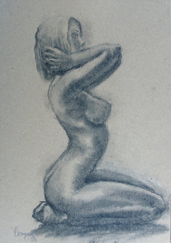 Female Figure 53 Charcoal