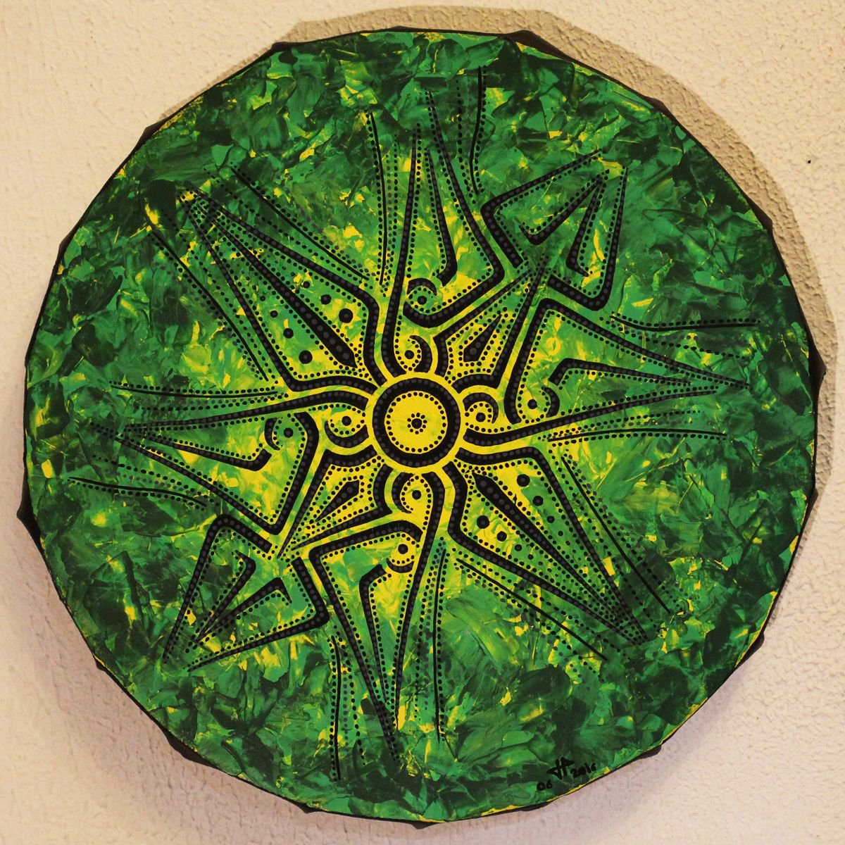 Abstract Acrylic Painting By Jonathan Pradillon, 8 X 8, Abstraction, Original Artwork