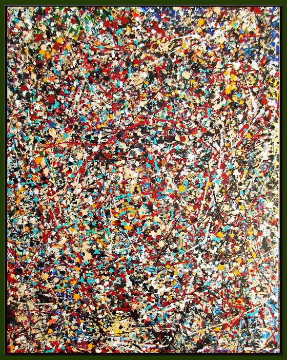 INTEGRATION, J. POLLOCK MODE, XL,  framed