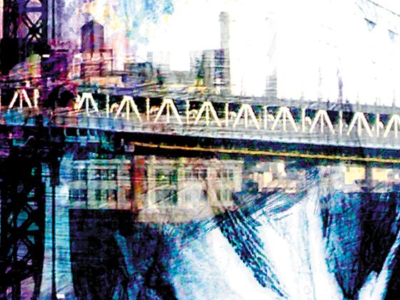 Maromas, Manhattan bridge 2/XL large original artwork