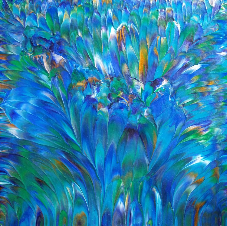 Peacock Iv Original Acrylic Painting On Canvas Artfinder