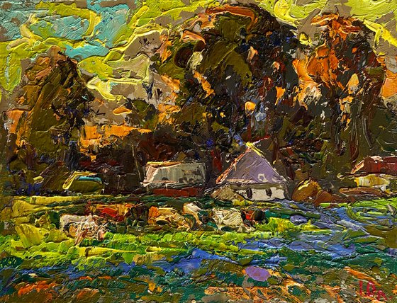 Along the green field