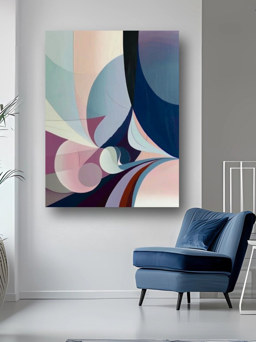 Abstract Limited Edition Print By Exclusive Arts, 31 X 47, Bold Colorful, Original Artwork