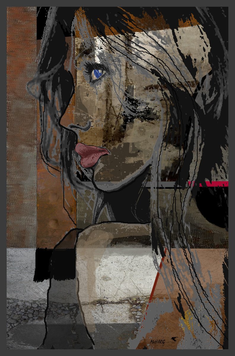 Organic Abstract Painting By Joe Mcharg, 33 X 51, Iron Maiden #5, Original Artwork