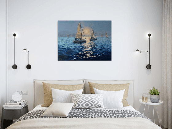 Seascape with Sailboats 50