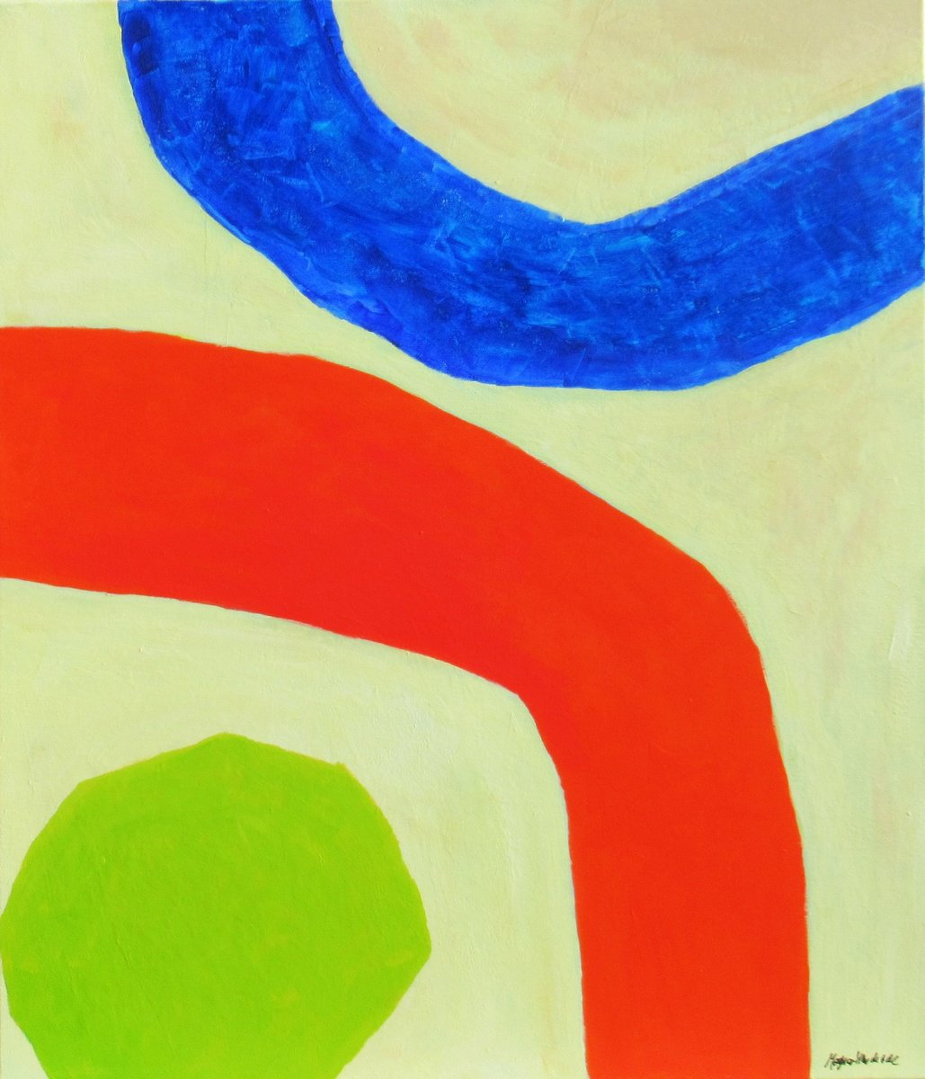 Abstract Acrylic Painting By Megha Hendrick., 24 X 28", Prosperity., Original Artwork