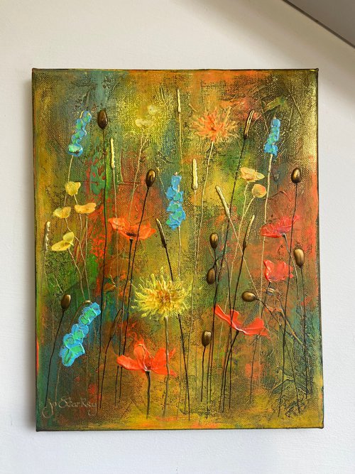 'Painting 4 of Abstract Floral Series II' by Jo Starkey