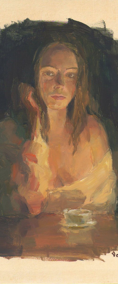 Midnight coffee by Vachagan Manukyan