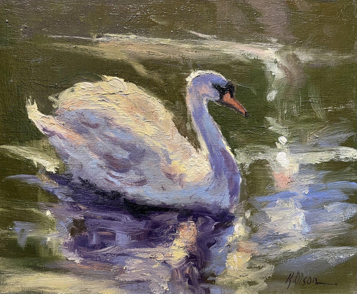 An English Swan by Kristen Olson Stone