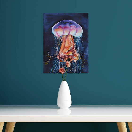 Jellyfish - original watercolor artwork