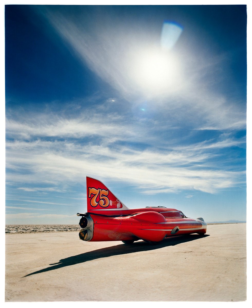 Ferguson Racing Streamliner (Rear Three Quarters), Bonneville, 2003 by Richard Heeps